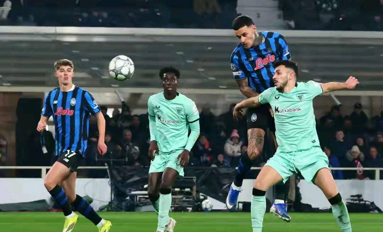 意甲亚特兰大主场鏖战惜败于西甲毕尔巴鄂竞技，比分定格2比3